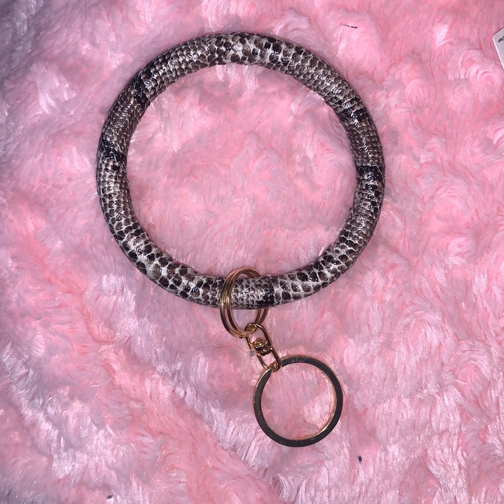 snake print key chain